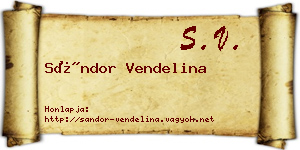 Sándor Vendelina névjegykártya